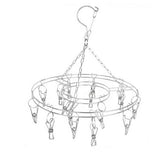 Maxbell 20 Peg Laundry Airer Rack Windproof Drying Drier Clothes Underwear Sock Hook