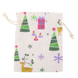 Maxbell 10x Linen Jute Sack Jewelry Pouch Drawstring Gift Bags Xmas Wedding Favour Christmas