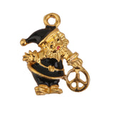 Maxbell 11 Pieces Gold Enamel Christmas Charms Snowflake Christmas Tree Santa Claus Charm Pendant Jewelry Beads Crafts