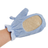 Maxbell Natural Loofah Bath Shower Sponge Glove Brush Skin Spa Back Washing Exfoliator Pad Scrubber Blue