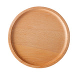 Maxbell Wooden Plate Serving Tray Heavy Duty Round Decorative Dinner Placemat