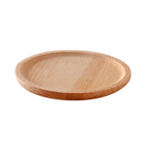 Maxbell Wooden Plate Serving Tray Heavy Duty Round Decorative Dinner Placemat