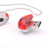 Maxbell 4GB Jewelry Crystal USB2.0 Flash Drive Memory U Disk For PC Laptop Necklace