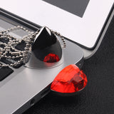 Maxbell 4GB Jewelry Crystal USB2.0 Flash Drive Memory U Disk For PC Laptop Necklace