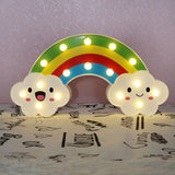 Maxbell Children LED Warm White Rainbow Lamp, Cute Kids Bedside Lights, Romantic Mood Lamp, Battery Operated, for Baby Girlfriend Bedroom Birthday Gifts Christams Decorations