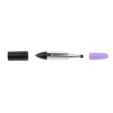 Maxbell Lipstick-Shaped Mini Size Easy-Carry Touch Stylus Pen with Two Uses, for Capacitive Touch Screen Universal Touch Screen Stylus Pen, and Ballpiont Pen Purple