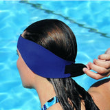 Maxbell Kids Adult Outdoor Water Sports Ear Band Swimming Bathing Headband Ear Head Protector Band Blue L