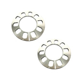 Maxbell 2 Pieces Aluminium 5-Hole Wheel Hub Spacer 8mm Thickness for Car Vehicles