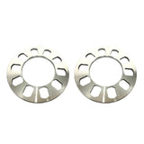 Maxbell 2 Pieces Aluminium 5-Hole Wheel Hub Spacer 8mm Thickness for Car Vehicles