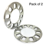 Maxbell 2 Pieces Aluminium 5-Hole Wheel Hub Spacer 8mm Thickness for Car Vehicles