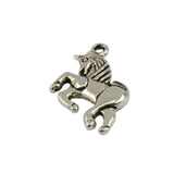 Maxbell 20Pcs Jewelry Pendant Findings Silver Charm Vintage Alloy Cute DIY Making 3D Unicorn Pendant Statement Crafts for Women Girl