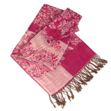 Maxbell Women Warm Long Cashmere Scarf Pashmina Rose