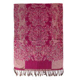 Maxbell Women Warm Long Cashmere Scarf Pashmina Rose