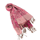 Maxbell Women Warm Long Cashmere Scarf Pashmina Rose