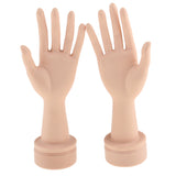 Maxbell 1 Pair of Soft Flexible Moveable Female Mannequin Manikin Hand Watch Jewelry Bracelet Gloves Display Dummy Model Holder Stand