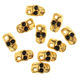 Maxbell 10pcs 3D Halloween Nail Art Decoration Stickers Skull Glitter Charms Alloy Jewelry Rhinestone DIY