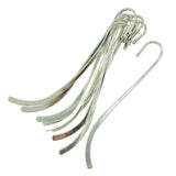 Maxbell 10 Pieces Tibetan Silver Flat Metal Design Beading Bookmarks With 2mm Loop For DIY Crafts