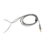 Maxbell Gold-plated DIY Audio Cable Earphone Maintenance Wire DIY 3.5MM Jack Replacement 120cm Gray