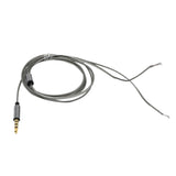 Maxbell Gold-plated DIY Audio Cable Earphone Maintenance Wire DIY 3.5MM Jack Replacement 120cm Gray