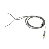 Maxbell Gold-plated DIY Audio Cable Earphone Maintenance Wire DIY 3.5MM Jack Replacement 120cm Gray