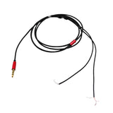 Maxbell Gold-plated DIY Audio Cable Earphone Maintenance Wire DIY 3.5MM Jack Replacement 120cm Red