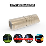 Maxbell XP-G2 10180 lithium-ion LED Keychain USB Rechargeable Necklace Flashlight