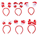 Maxbell Kids Adults Christmas White Deer Headband Head Hair Hoop Bow Hat Fancy Party Props Fun Costume Hair Decor Accessory