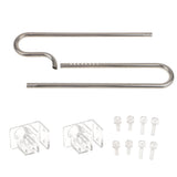 Maxbell Set Of Mirror Polished Easy To Clean Pipe Inflow With Pipe Outflow + Pipe Fixation Holder For Aquarium Plant Tank 12mm