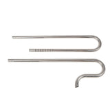 Maxbell Set Of Mirror Polished Easy To Clean Pipe Inflow With Pipe Outflow + Pipe Fixation Holder For Aquarium Plant Tank 12mm