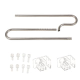 Maxbell Set Of Mirror Polished Easy To Clean Pipe Inflow With Pipe Outflow + Pipe Fixation Holder For Aquarium Plant Tank 12mm