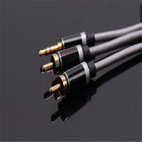 Maxbell 3.5mm Male to 2RCA Male Stereo Audio Y Cable for Smartphones MP3 Tablets Splitter