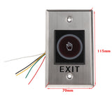 Maxbell 12V DC Door Infrared No Touch EXIT Button Switch Sensor with LED Backlight #K1