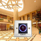 Maxbell 12V DC Door Infrared No Touch EXIT Button Switch Sensor with LED Backlight #K2