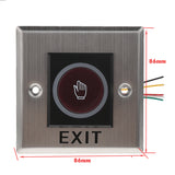 Maxbell 12V DC Door Infrared No Touch EXIT Button Switch Sensor with LED Backlight #K2