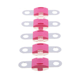 Maxbell 5 Pieces Heavy Duty Car Van Truck Boat Midi Strip Link 125A Fuses Rose Red