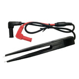 Maxbell Multi-purpose Test Pen LCR Bridge Patch Clamp SMD Test Tweezers clip Red & Black