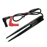 Maxbell Multi-purpose Test Pen LCR Bridge Patch Clamp SMD Test Tweezers clip Red & Black