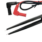 Maxbell Multi-purpose Test Pen LCR Bridge Patch Clamp SMD Test Tweezers clip Red & Black