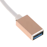 Maxbell USB Type C To USB 3.0 Adapter Charge And Sync Cable OTG Host Cable  Gold