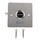 Maxbell IR No Touch Contactless Door Release Exit Button Sensor Switch with LED Indication, 304 Stainless Steel Material #SNT886