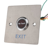 Maxbell IR No Touch Contactless Door Release Exit Button Sensor Switch with LED Indication, 304 Stainless Steel Material #SNT886