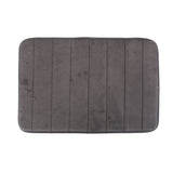 Maxbell Rectangular Shaped Fluffy Non-Slip Mat Bathroom Bedroom Living Room Doorway Balcony Decor Grey