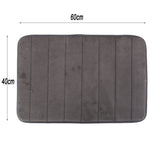 Maxbell Rectangular Shaped Fluffy Non-Slip Mat Bathroom Bedroom Living Room Doorway Balcony Decor Grey