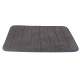 Maxbell Rectangular Shaped Fluffy Non-Slip Mat Bathroom Bedroom Living Room Doorway Balcony Decor Grey