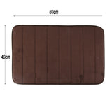 Maxbell Rectangular Shaped Fluffy Non-Slip Mat Bathroom Bedroom Living Room Doorway Balcony Decor Brown