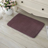 Maxbell Rectangular Shaped Fluffy Non-Slip Mat Bathroom Bedroom Living Room Doorway Balcony Decor Brown