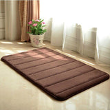 Maxbell Rectangular Shaped Fluffy Non-Slip Mat Bathroom Bedroom Living Room Doorway Balcony Decor Brown