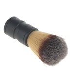 Maxbell Men's Facial Shaving Nylon Hair Brush Alloy Handle Shave Tool for Men Father Gift Black