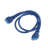 Maxbell Usb 3.0 To 20 Pin Header Adapter Cable For USB Ports To Motherboard