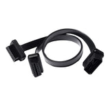 Maxbell OBD2 16 Pin Male To Female Y Splitter Extension Cable Connector Wire Plug